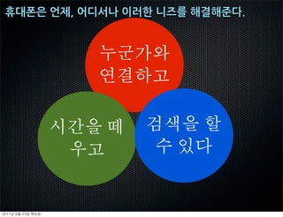 [한국의SNS 컨퍼런스]모바일 메신저의 현황과 전망