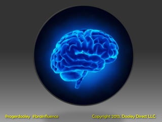 @rogerdooley #brainfluence   Copyright 2013, Dooley Direct LLC
 