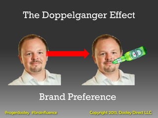 The Doppelganger Effect




                 Brand Preference
@rogerdooley #brainfluence   Copyright 2013, Dooley Direct LLC
 