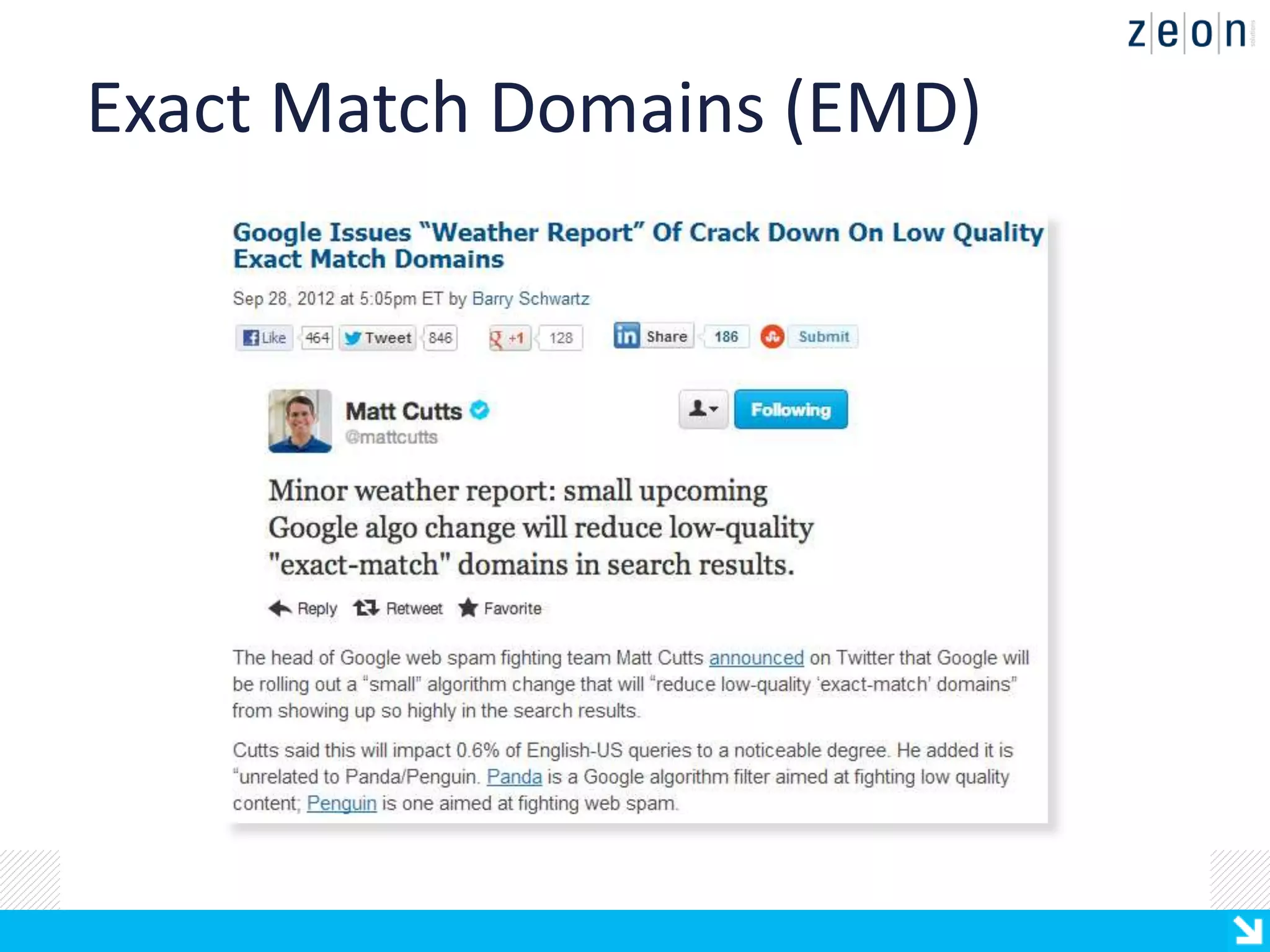 Exact Match Domains (EMD)
 
