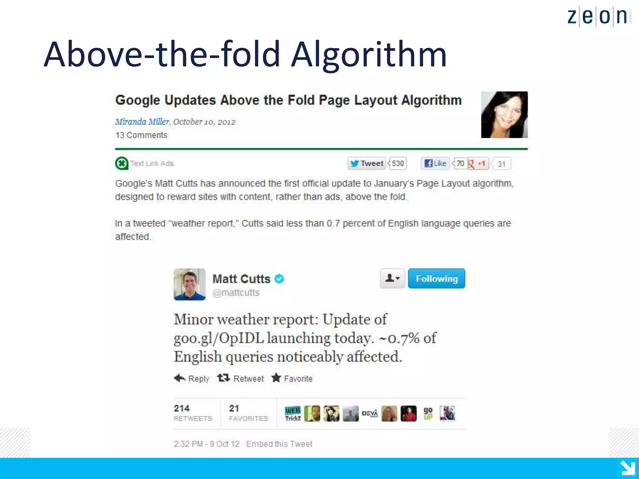Above-the-fold Algorithm
 