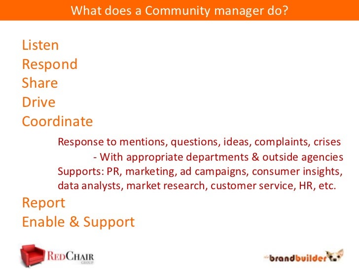 what does a community manager what does customer service manager do