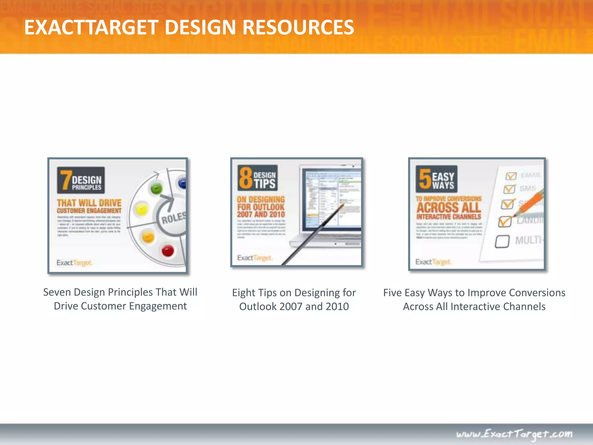 EXACTTARGET RESOURCES