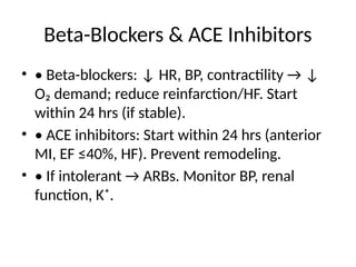 Myocardial infaction Management Drug_The | PPTX