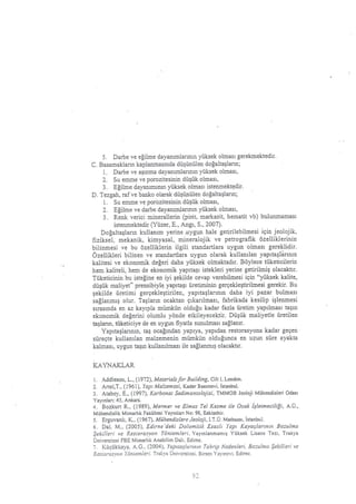 Mimaride doğal taş seçim parametreleri