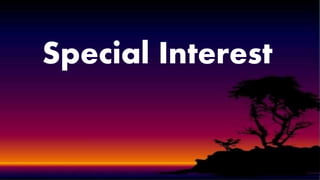Special Interest
 