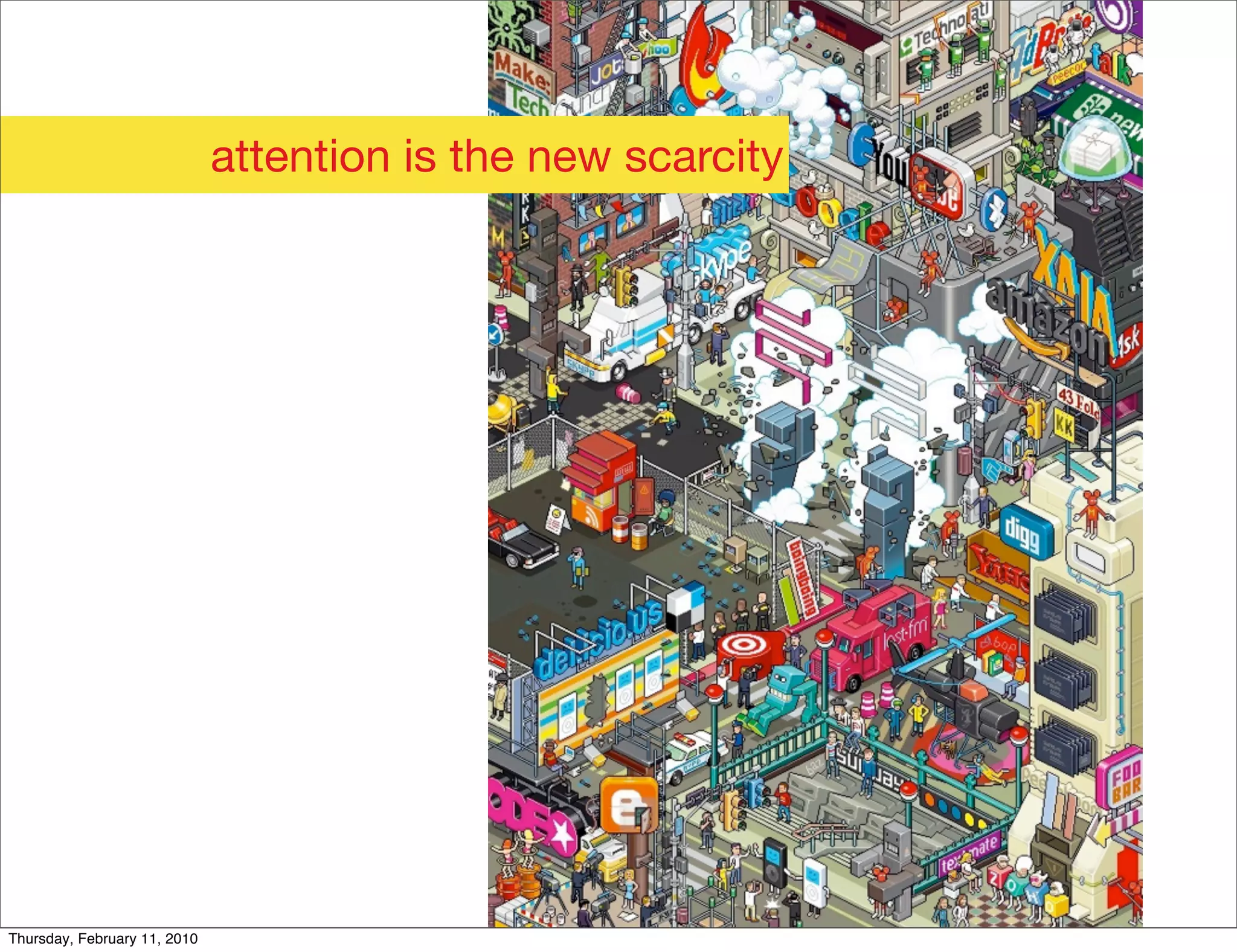 attention is the new scarcity




Thursday, February 11, 2010
 