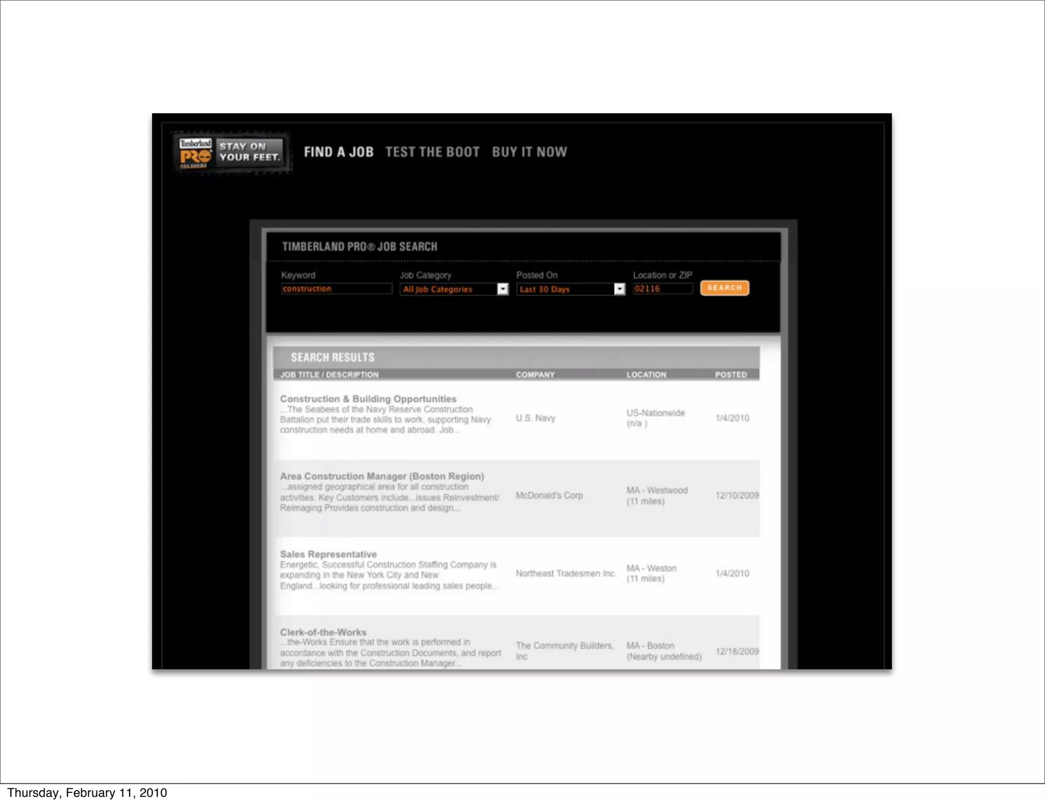 Thursday, February 11, 2010
 