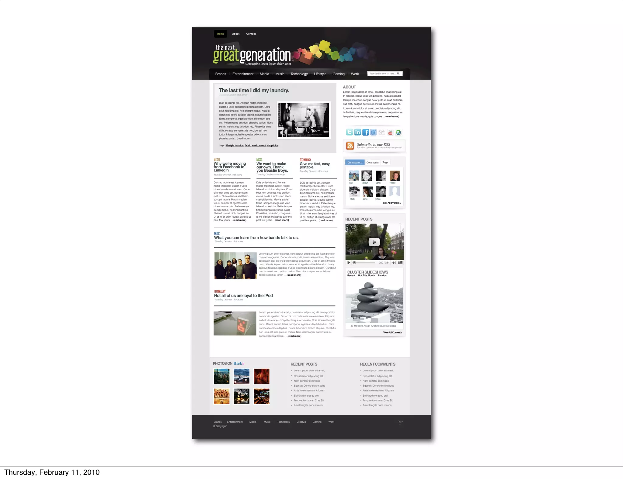 Thursday, February 11, 2010
 