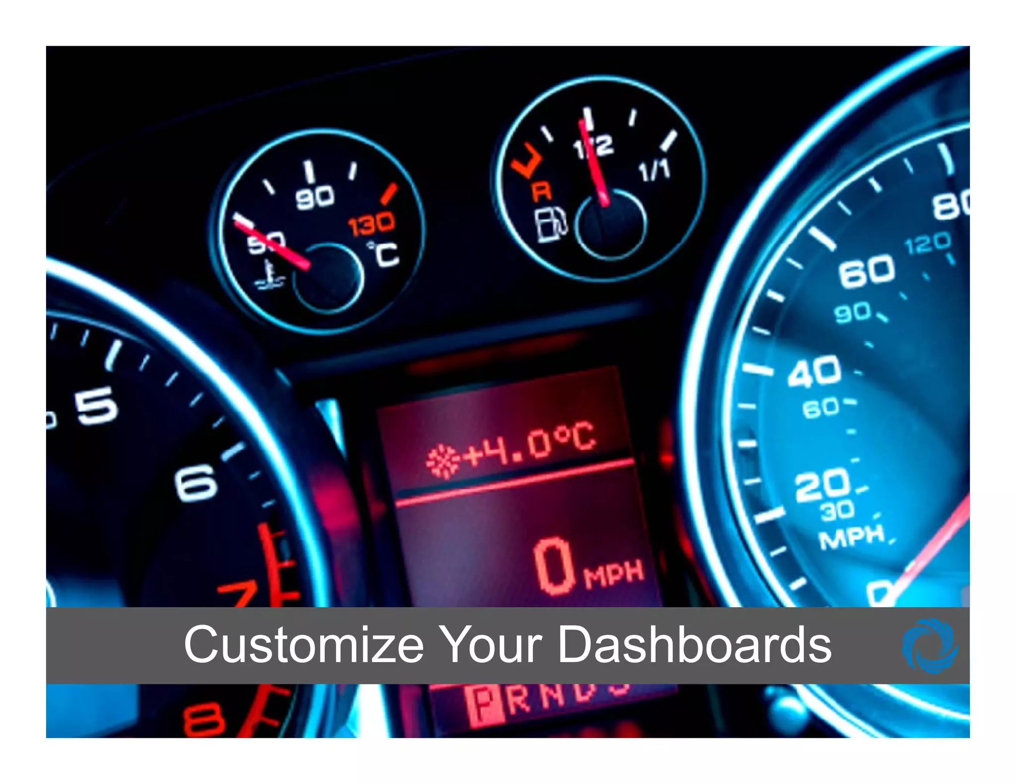 Customize Your Dashboards
 