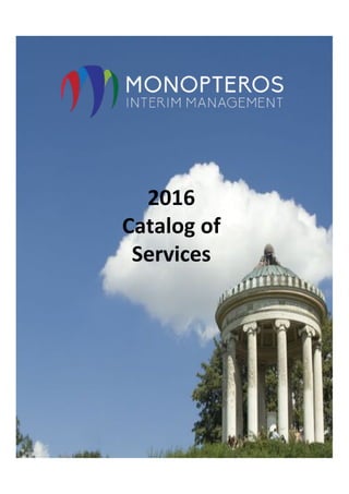 {	
2016	
Catalog	of	
Services	
 