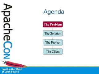 Agenda The Problem The Solution The Project The Client 