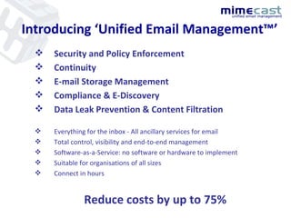 Mimecast Presentation | PPT