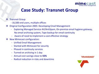 Mimecast Presentation | PPT