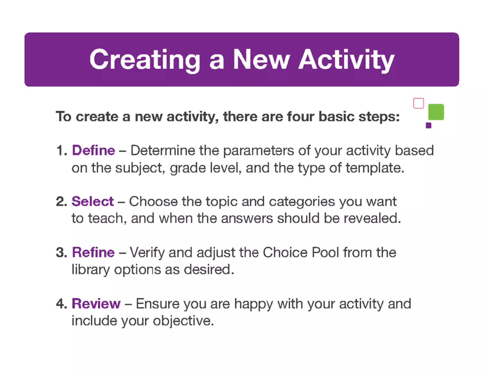 Mimio Activity Wizard Basics