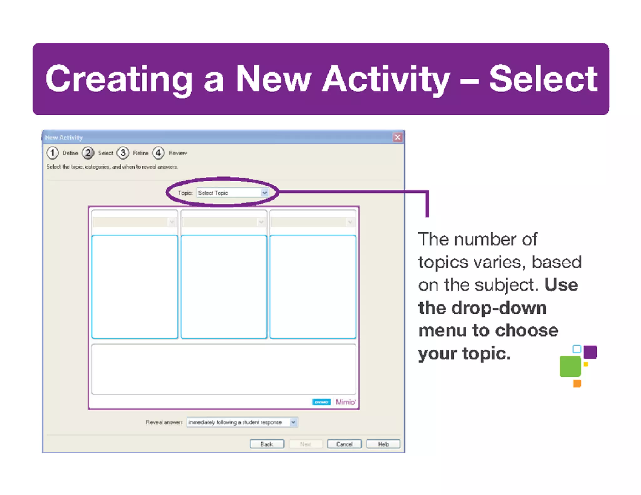 Mimio Activity Wizard Basics
