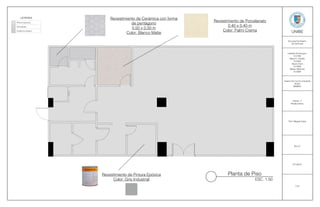 Planta de Piso
ESC. 1:50
VECTORWORKS EDUCATIONAL VERSION
LEYENDA
Pintura hepoxica
Porcelanato
Cerámica mosaico
Revestimiento de Pintura Epóxica
Color: Gris Industrial
Revestimiento de Cerámica con forma
de pentágono
0.50 x 0.50 m
Color: Blanco Matte
Revestimiento de Porcelanato
0.40 x 0.40 m
Color: Palmi Crema UNIBE
Izabella Dominguez
15-0166
Maria E. Castillo
15-0302
Alexia Vicini
15-0369
Marlyn Martinez
15-0066
Escuela De Diseño
de Interiores
Diseño De Cocina Industrial
Arabe
“MIMMA”
Diseño V
Restaurantes
Prof. Magaly Caba
Sec.01
07/ 06/16
7/18
 