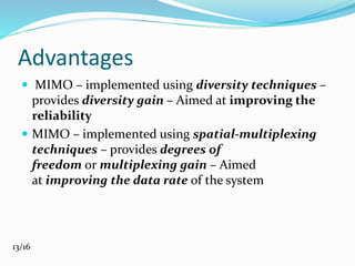 Mimo communication System | PPTX