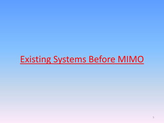 Mimo in Wireless Communication | PPTX