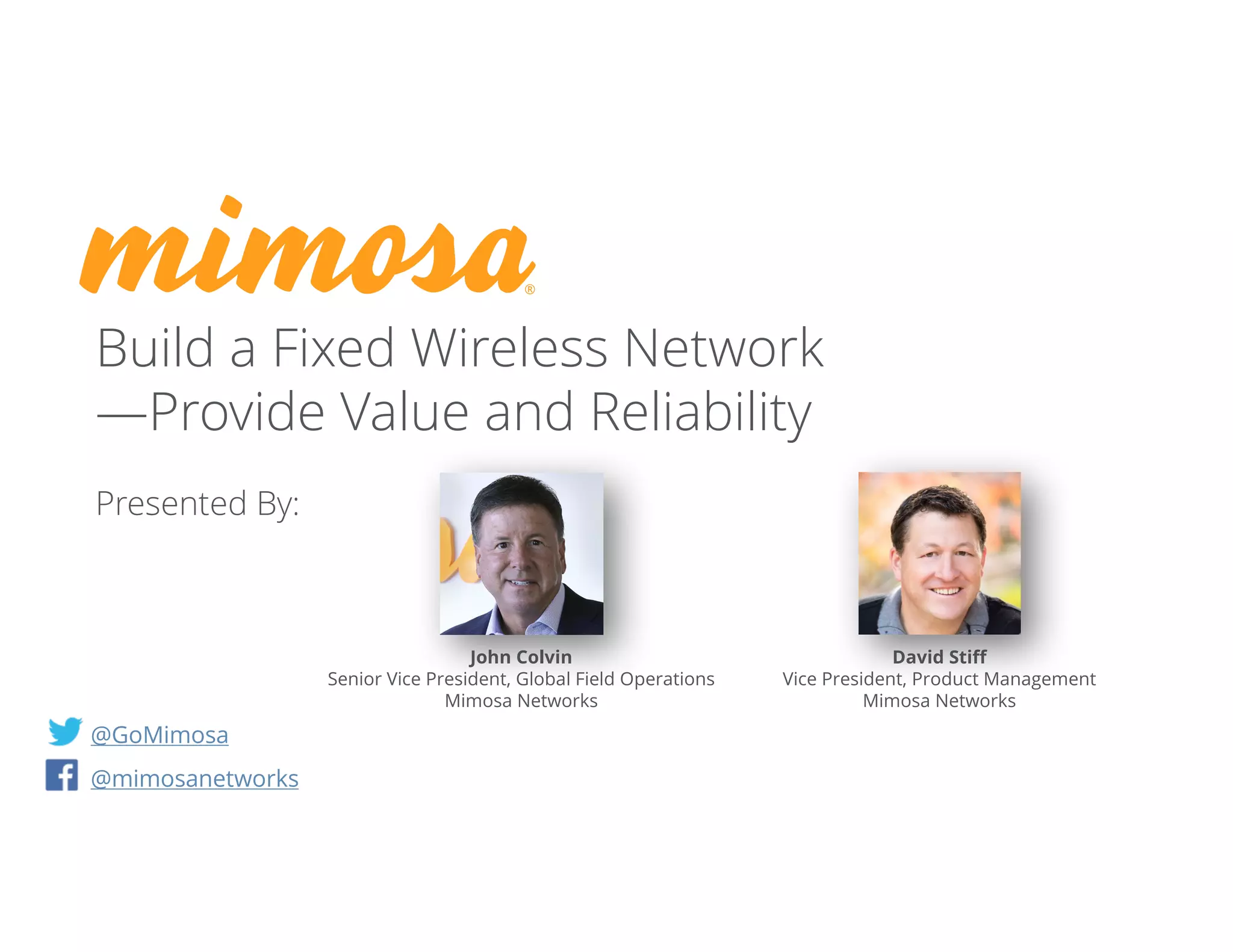 Build a Fixed Wireless Network—Provide Value and Reliability | PDF