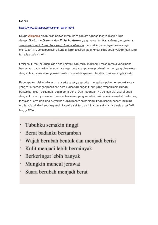 IHTILAM - Mimpi basah