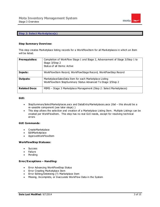 Mims Marketplace Management WorkFlow Documentation