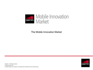 The Mobile Innovation Market 