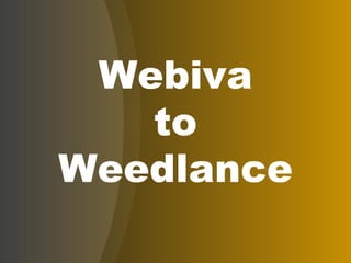Webiva to Weedlance 