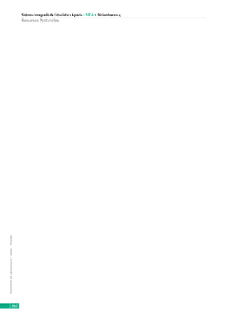 MINISTERIODEAGRICULTURAYRIEGO-MINAGRI
Sistema Integrado de EstadísticaAgraria • SIEA • Diciembre 2014
160
Recursos Naturales
 