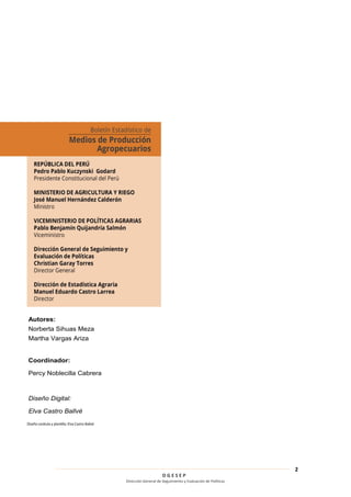 D G E S E P
Dirección General de Seguimiento y Evaluación de Políticas
2
Autores:
Norberta Sihuas Meza
Martha Vargas Ariza
Coordinador:
Percy Noblecilla Cabrera
Diseño Digital:
Elva Castro Ballvé
 