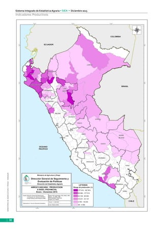 MINISTERIODEAGRICULTURAYRIEGO-MINAGRI
Sistema Integrado de Estadística Agraria • SIEA • Diciembre 2015
38
Indicadores Productivos
 