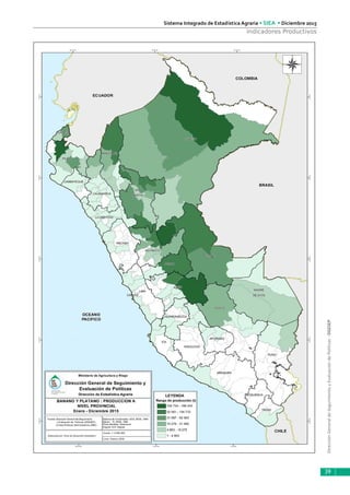 DirecciónGeneraldeSeguimientoyEvaluacióndePolíticas-DGESEP
Sistema Integrado de Estadística Agraria • SIEA • Diciembre 2015
39
Indicadores Productivos
 