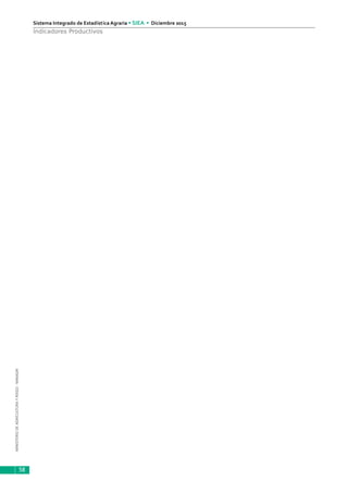 MINISTERIODEAGRICULTURAYRIEGO-MINAGRI
Sistema Integrado de Estadística Agraria • SIEA • Diciembre 2015
58
Indicadores Productivos
 