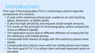 Comprehensive Guide to Thin Layer Chromatography (TLC) Techniques and ...