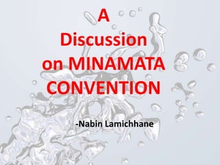 A
Discussion
on MINAMATA
CONVENTION
-Nabin Lamichhane
 