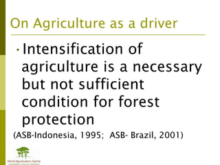 Drivers of deforestation and forest degradation from Montreal to Canada
