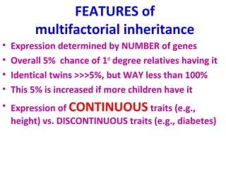 Multifactorial Inheritance Example Image Minarcik robbins 2013_ch5-genetics | PPT
