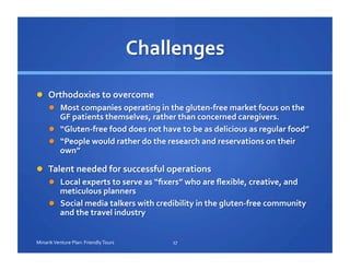 17	
  Minarik	
  Venture	
  Plan:	
  Friendly	
  Tours	
  
 