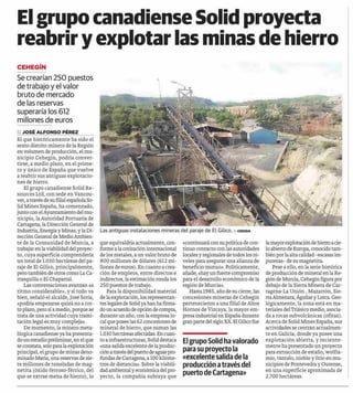 Reapertura minas de hierro en Cehegín