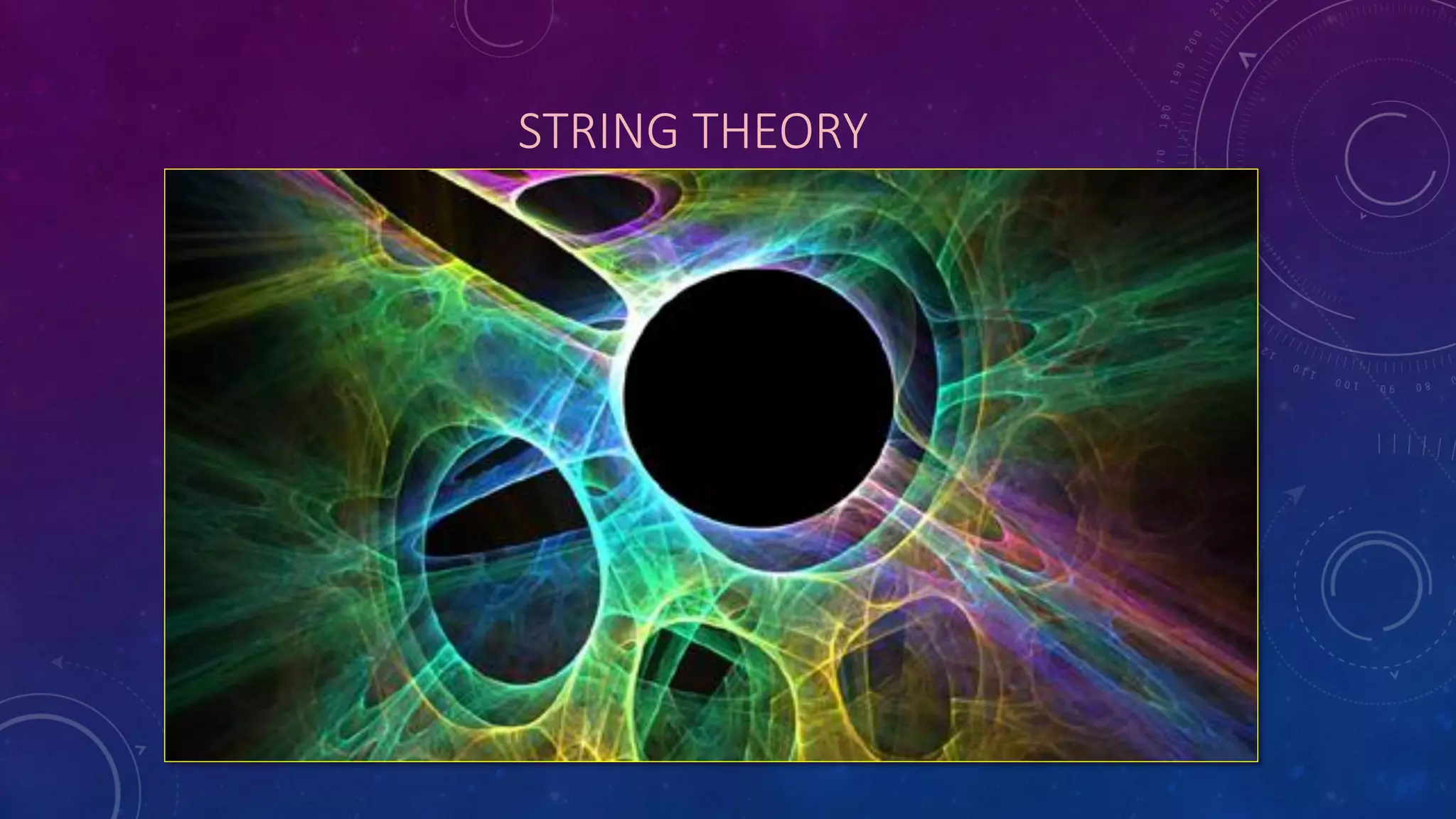 STRING THEORY
 