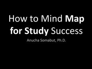 How to Mind Map
for Study Success
Anucha Somabut, Ph.D.

 