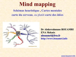 Mind mapping Schémas heuristique  ,  Cartes mentales carte du cerveau , ou plutôt  carte des idées Dr Abderrahmane BOUAMRI ENA Meknès [email_address] http://www.bouamri.info 