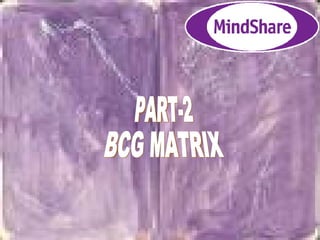PART-2 BCG MATRIX 
