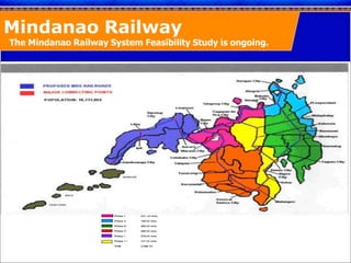 Mindanao Railway
The Mindanao Railway System Feasibility Study is ongoing.
 