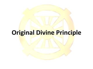 Original Divine Principle 