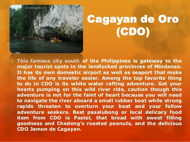 Mindanao Tourist Spots Mindanao Tourist Spots