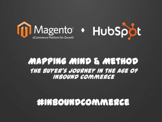 Mapping Mind & Method
The Buyer’s Journey in the Age of
Inbound Commerce
#InboundCommerce
+
 