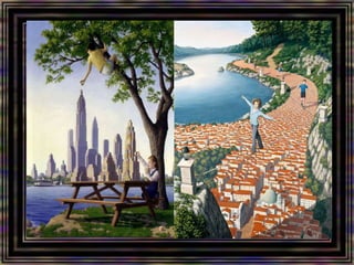 Mind bending optical illusion paintings by rob gonsalves