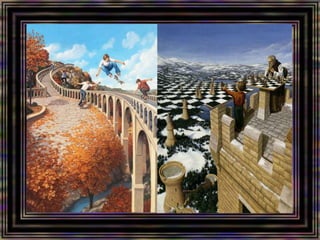 Mind bending optical illusion paintings by rob gonsalves