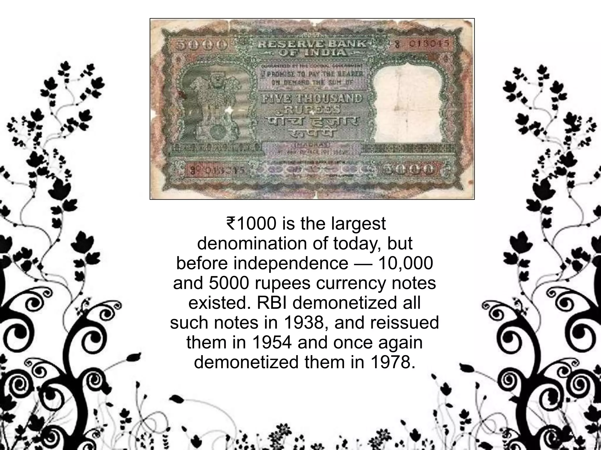 IMPORTANT FACTS ABOUT INDIAN CURRENCY visual data 6